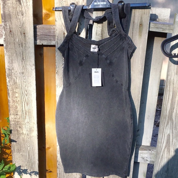 Dresses & Skirts - ASOS grey cotton dress M BNWT